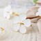 4 Gold White Metallic Napkin Rings Flower Design Party Events Home Decorations